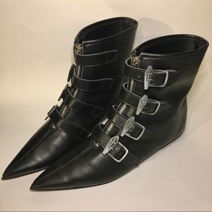 Goth Pikes Winklepickers Coffin Buckle Boots
